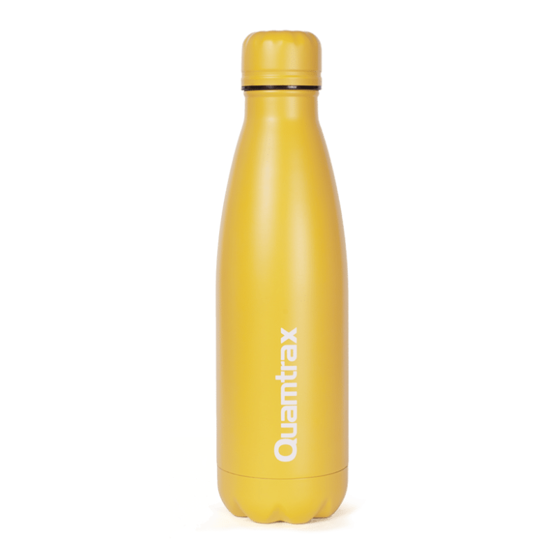 Botella Metálica Amarilla 500ml - Quamtrax